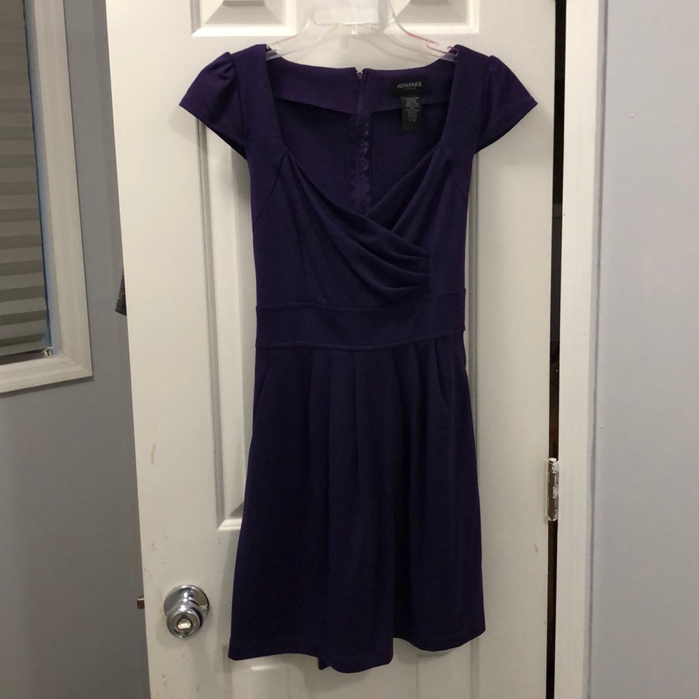 Purple dress with pockets